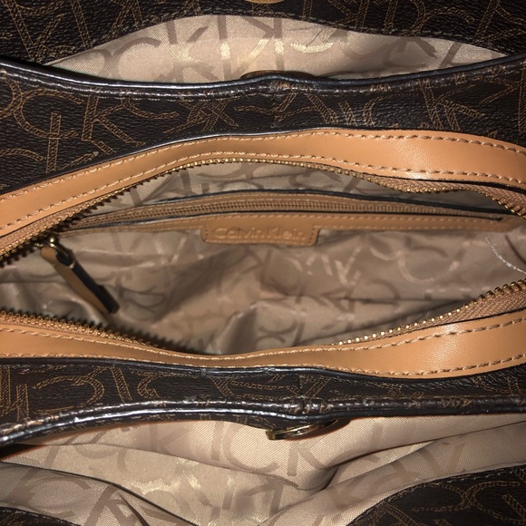 🔘 CALVIN KLEIN 🔘 Monogram Shoulder Bag Handbag - Picture 6 of 8